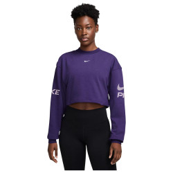 Nike Γυναικείο φούτερ Pro Dri-FIT Fleece Graphic Crewneck Sweatshirt